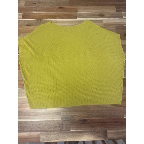 Uni Qlo Knit Top Boxy Fit Green Womens Small - Picture 5 of 5